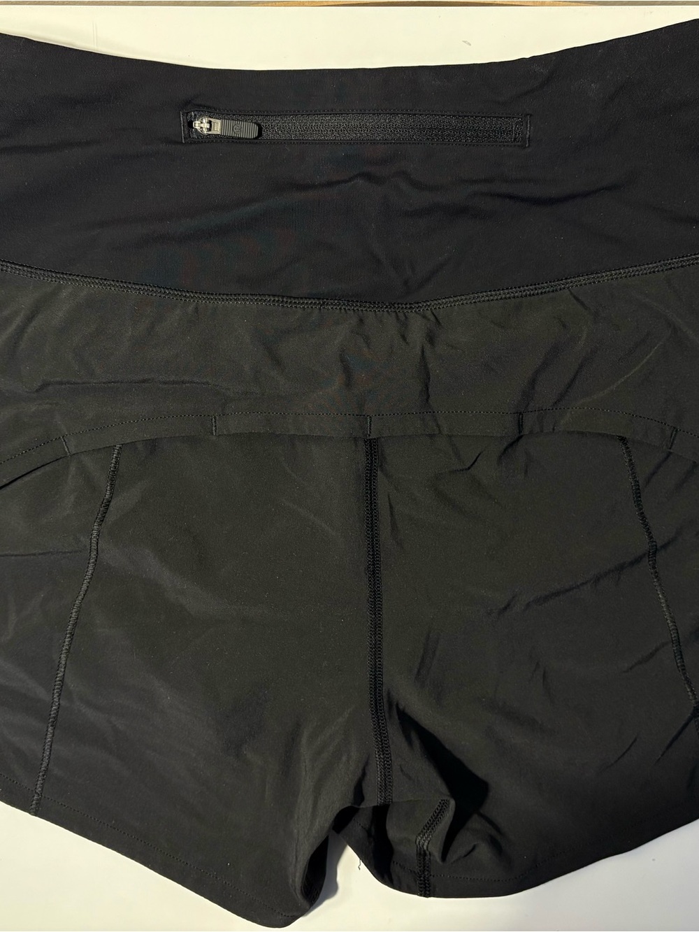 lululemon hotty hot black high-rise running shorts